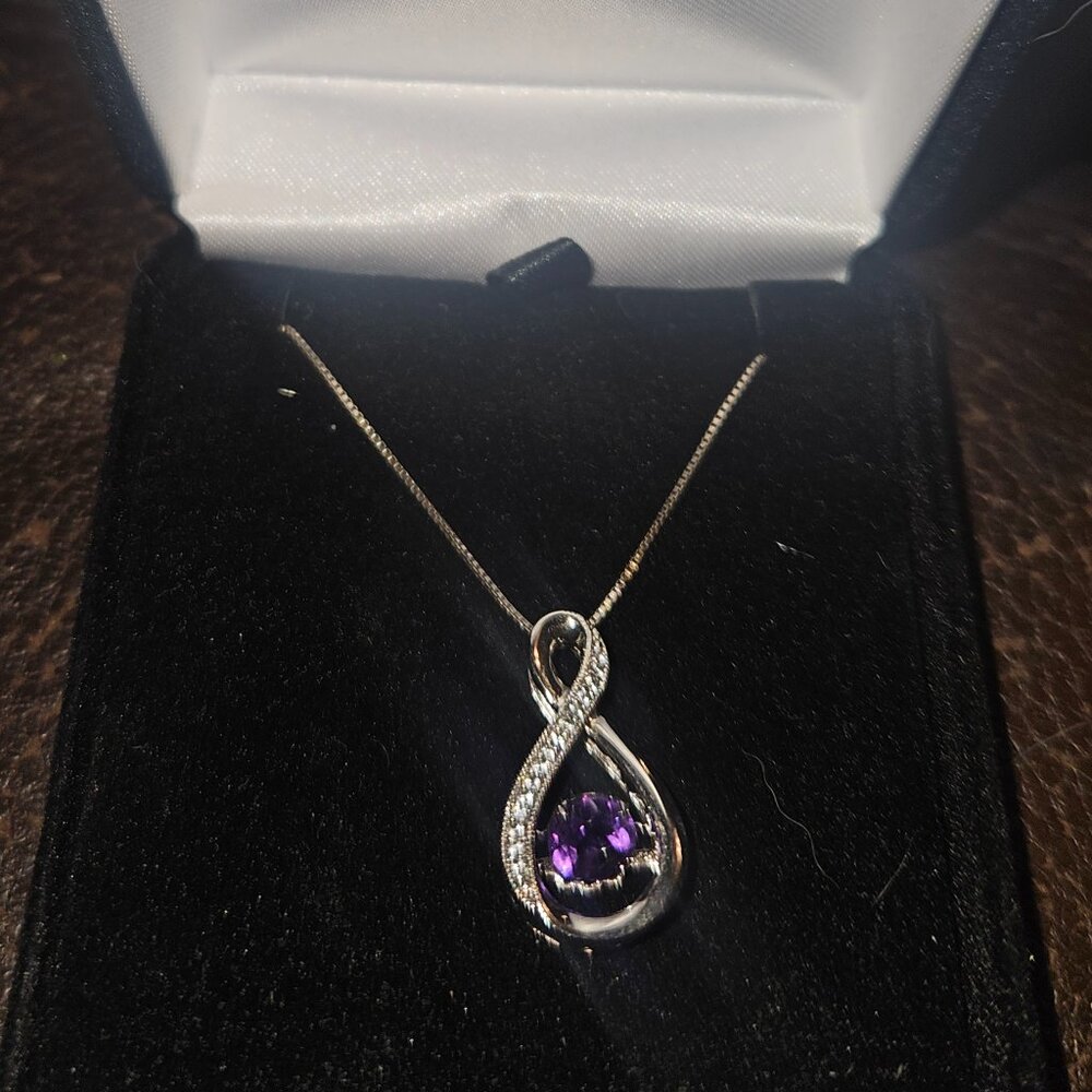 Diamond and amethyst necklace from kays